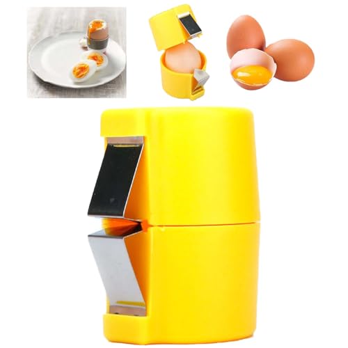 Egg Shell Opener Egg Peeler for Hard Boiled Eggs Egg Cracker Separator Tool Handheld Eggshell Opener Egg Shell Cutter Tool for Home Kitchen Use Eggs Separator Cracker
