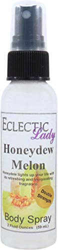 Eclectic Lady Honeydew Melon Body Spray, Double Strength, 2 ounces, Body Mist for Women with Clean, Light & Gentle Fragrance, Cologne with Soft, Subtle Aroma For Daily Use