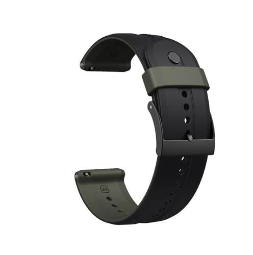 24mm 2FVJQxgɓKSuunto 7/9 Baro/Spartan(Black green,For Suunto D5)