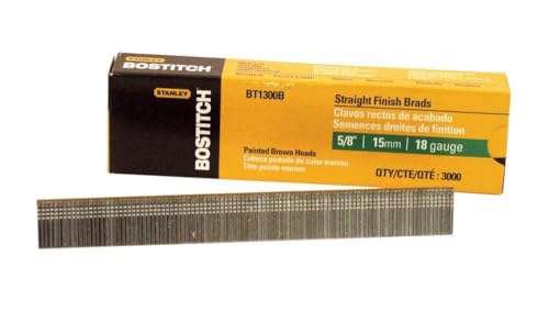 BOSTITCH Brad Nails 18GA 5/8 clous de finition marron BT1300B pour éviter les fissures du bois