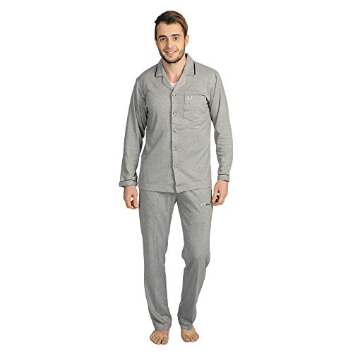 Image of Men's Cotton Blend Striped Pyjama Set Pack of 1