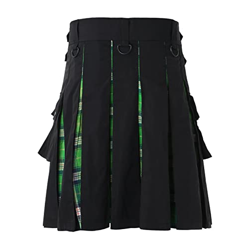 Falda escocesa tradicional para hombre con cintura alta y diseño clásico de tartán de las Highlands 3