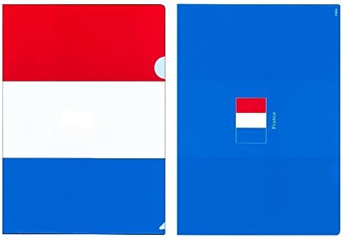 Amazon Co Jp クリアファイル フランス国旗柄 トリコロール クリアフォルダー サイズ 310 2mm 文房具 オフィス用品