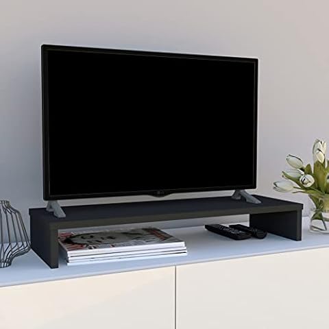 Henor Soporte Monitor Elevador TV de Madera Grafito Cover