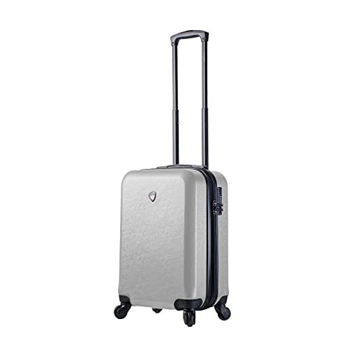 Mia Toro Italy Sacco Hardside Spinner Carry-on, White, One Size