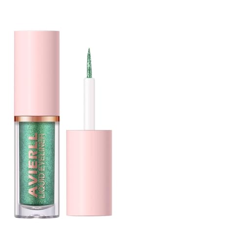 Liquid Glitter Eyeliner, Forro de sombra de ojos metálico Shimmer Glitter, Pegatinas de color de alto pigmento de eyeliner, Impermeable de larga duración para mujeres (15#)