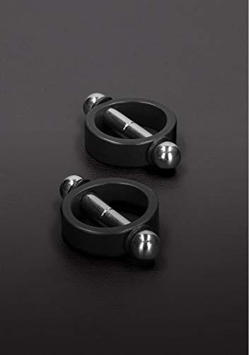 Pinces de mamelons noir Shots Toys pour pimenter vos jeux de couple en toute intimité
