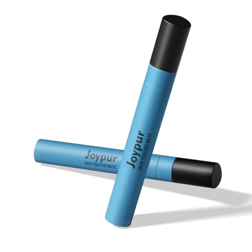 Joypur Filtro Acqua Portatile - Filtro dell'acqua personali con capacità di filtraggio di 1000 L Filtro acqua potabile per campeggio sopravvivenza emergenza ecc. (Blu * 2)