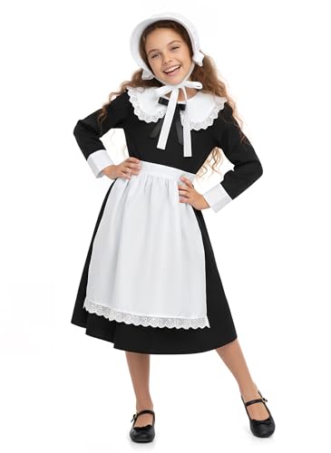 Disfraz Colonial Pioneer para Niñas miniatura 4