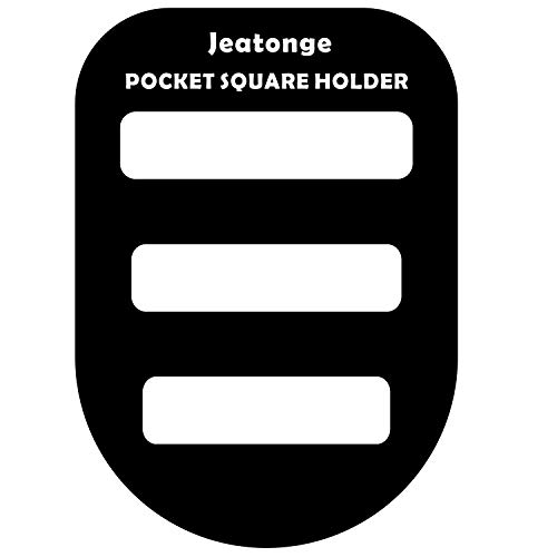 Jeatonge Pocket Square Holder Keeper Organizer Pocket Squares for Men Prefolded
