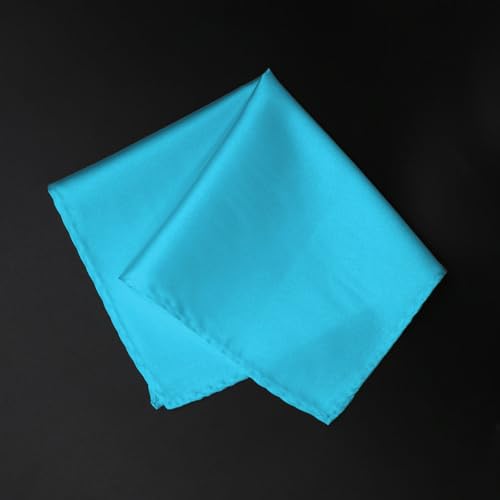 Image of Satin Mens Pocket Square with Holder, 11.8'' Suit Handkerchiefs for Men Wedding Business Casual