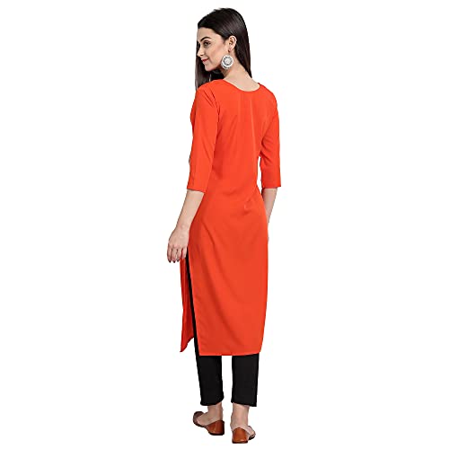 Image of Women's Crepe Straight Kurta