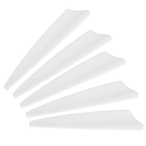 PATIKIL Arrows Vanes, 100 Pack 2.5 Inch Arrow Fletching Archery Arrow Feather Shield Fletch for DIY Target Shooting, White