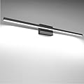 VOLISUN Modern Bathroom Vanity Light 39.4 inch, 24W Dimmable 5CCT Led Bathroom Light Fixture Over Mirror, Black Bar Vanity Light for Bathroom Mirror Cabinets Bedroom-ETL Certificated