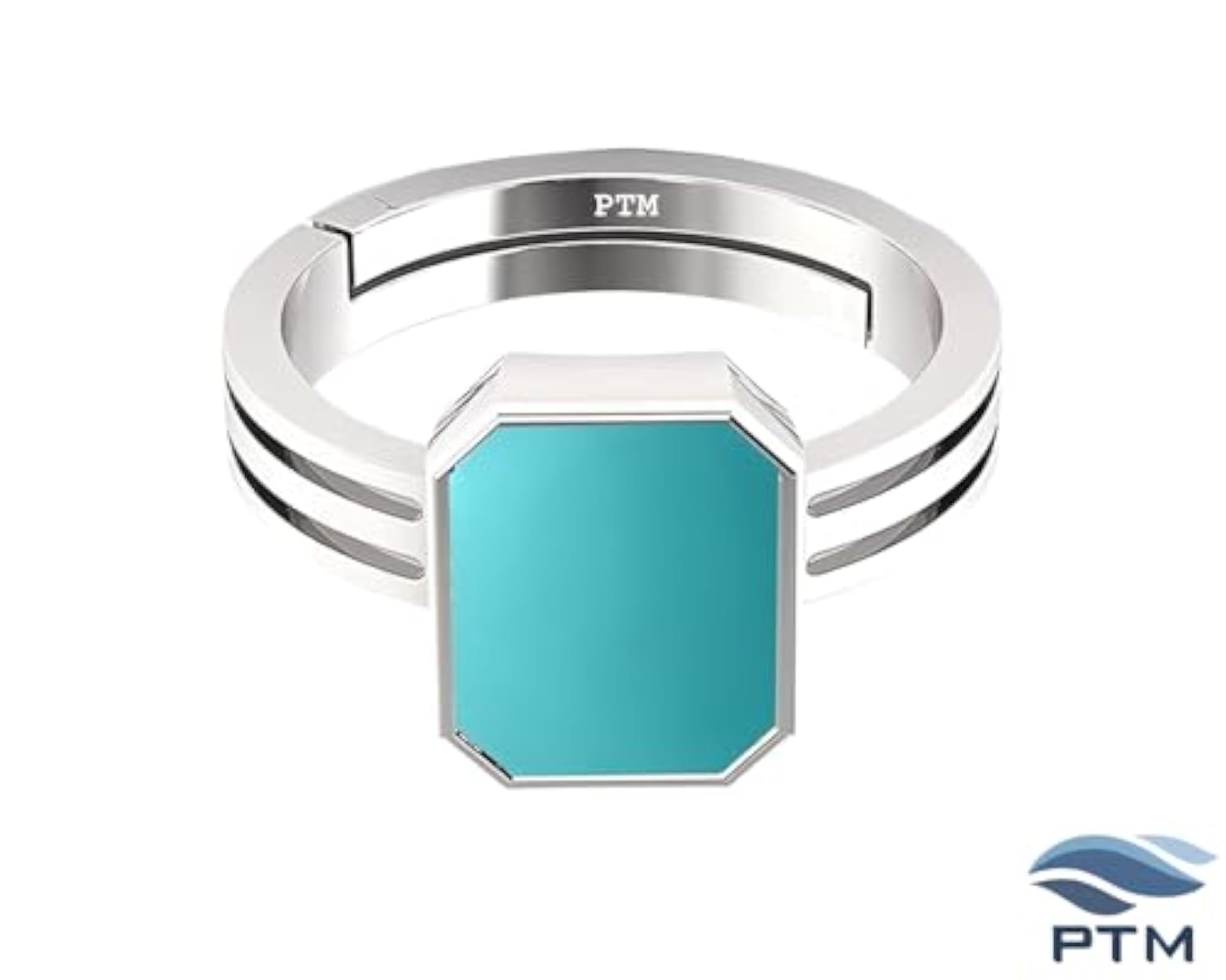 Natural Turquoise Adjustable Ring, 10.25 Ratti