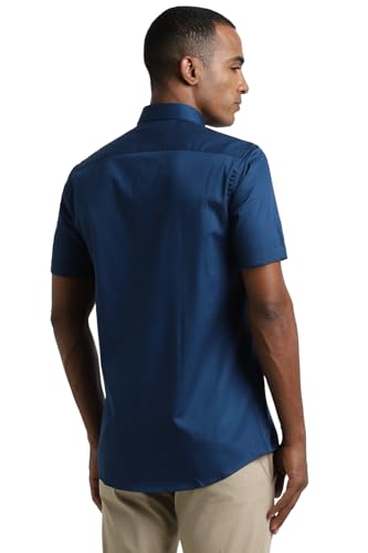 Image of Peter England Men's Casual Premium Summer Half Sleeve Shirt | 100% Cotton