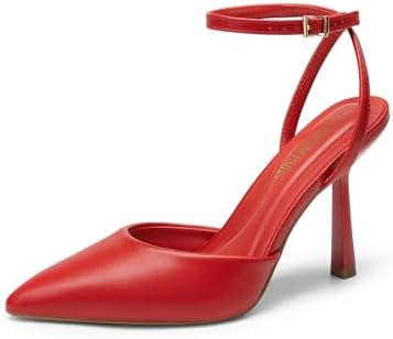 DREAM PAIRS High Heels for Women Closed Pointed Toe Dress Shoes f...