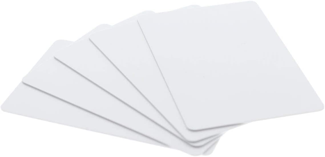 True-Ally Plain 25 pcs White 760 micron PVC ID Card for Inkjet Printers Employee ID, Gate Pass, College, School, Photo Epson L800, L805, L810, L850, R280, R290, T50, T60, P50, P60 (Pack of 25 Cards)