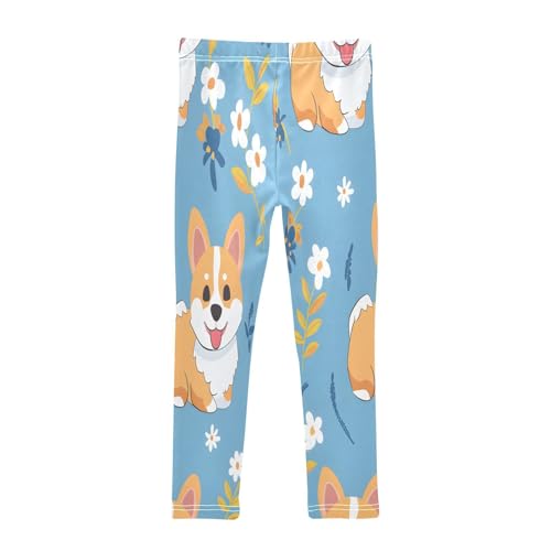 Toddler Girls Leggings Printed Yoga Pants Leggings Corgi Cartoon for Kids2