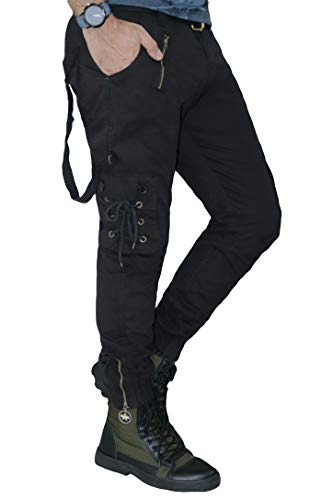 Image of Urban Legends Men's Regular Fit Cargo Pants (Black)