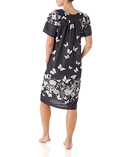 Image of AmeriMark Casual Women's Patio Muumuu House Dress Loose Comfortable Short Sleeve Sun Dress Lounger Gown Sleepwear for Ladies
