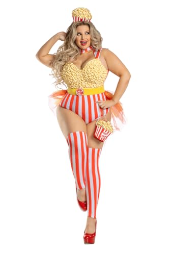 Disfraz de bebé POP talla grande mujer vestido fiesta multicolor 2X