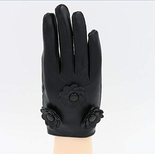 Rękawice Pięć Rękawice Rękawice Kobiety Prawdziwej Skóry Miękkie Rękawice Rękawice Taniec (Color : A, Gloves Size : L)