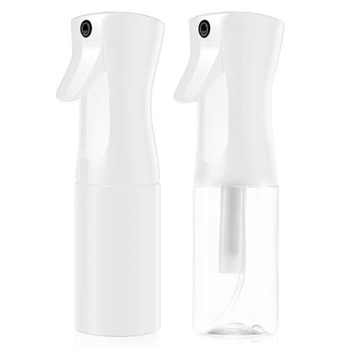 Forevat 2 botellas de spray de 2 set 200ml (mezcla de color blanco de marfil y semitransparente) con spray de duración ultra año, versátil para cabello, plantas, limpieza, alcohol y más