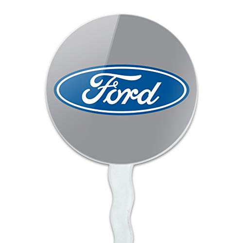 Graphics & More CUPCAKE.ROUND.FORDGAM001.Z005497_8 Ford Motor Company Blue Oval Logo Cupcake Picks Toppers Decoration Set Of 6 thumb #1