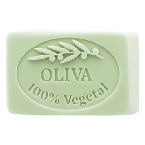 Gran Velada - Molde para Jabón con Aceite de Oliva 4 pastillas | Molde Rectangular de Silicona con 4 cavidades | 6,5x4x2cm | Antiadherente y Flexible | Ideal para Cosmética Sólida