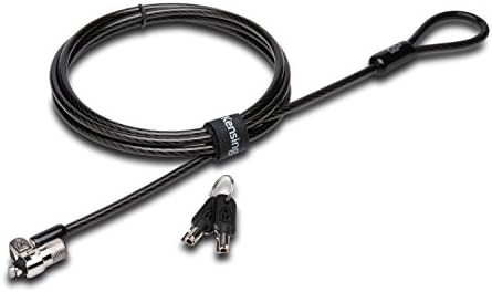 Kensington T-Bar Standard Keyed Lock Slot for Laptops, Durable 6’ Carbon Steel Cable Computer Lock, K65035AM