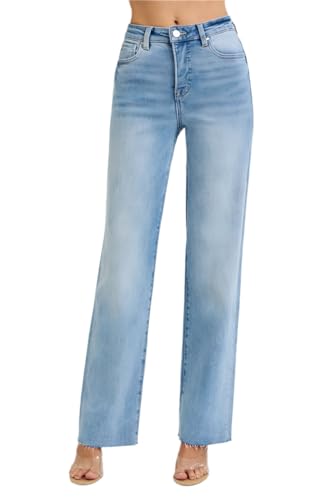 SALT TREE Risen Jeans - Tummy Control Rise Straight Jeans - RDP5862