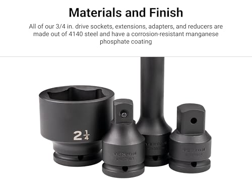 Image of TEKTON 3 /4 Inch Drive Impact Socket Set, 8-Piece | SID93004