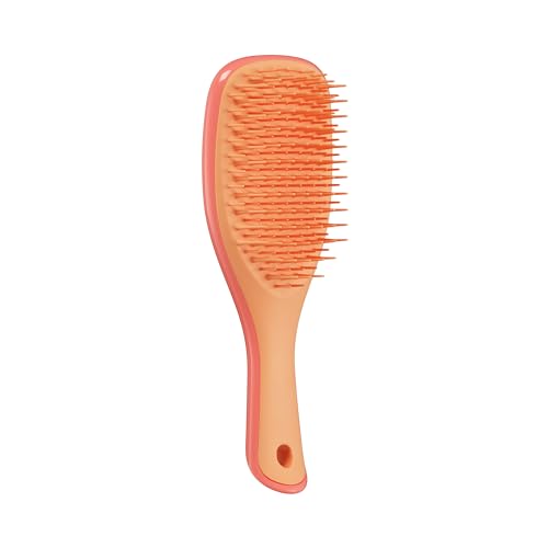 Tangle Teezer Ultimate Detangler Mini Salmon Pink & Apricot, Entwirr-Haarbürste klein für Kinder und Reisen, perfekt für Unterwegs, Haarbürste ohne Ziepen