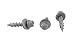 #10 x 1" Hex Washer Head Metal Roof Screw(Multiple Sizes in Listing) Self Starting/self Tapping Metal to Wood, Sheet Metal Roofing, siding Screws with EPDM Washer Seal. 100 PCS (#10 x 1")