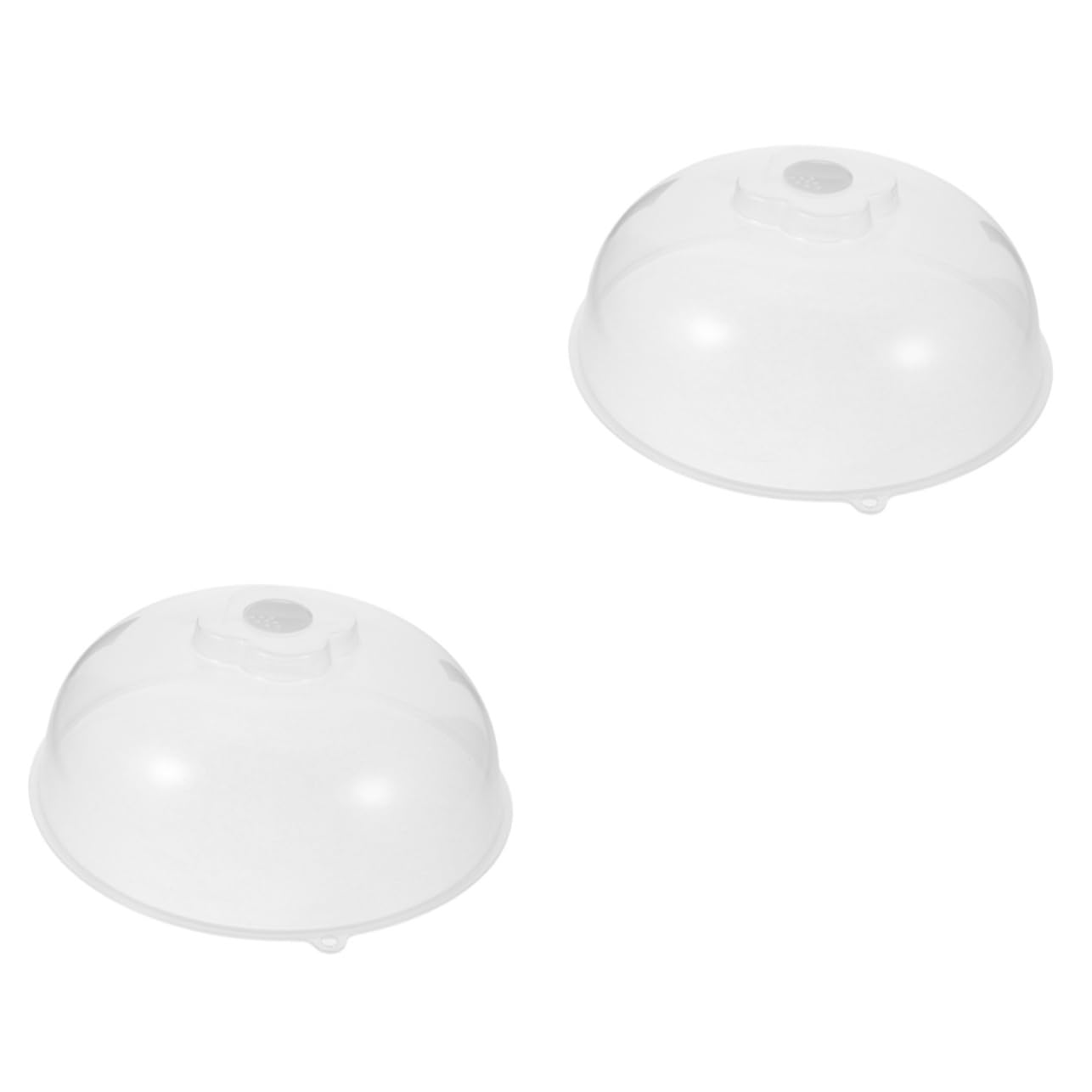PRETYZOOM 2piezas Cubierta De Microondas Ventilada para Salpicaduras Tapa De Comida Transparente para Calentar para Medianos y Calentamiento De Alimentos