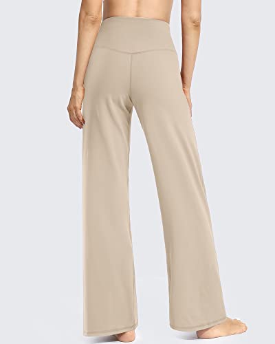Image of Promover Wide Leg Pants Woman Yoga Pants with Pockets Stretch Loose Casual Lounge Sweatpants Petite /Regular /Tall