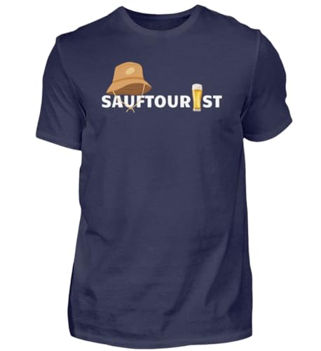 T-shirt Bier Malle Party bleu marine homme M vêtement de fête été