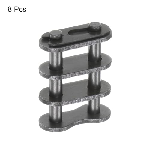 QUARKZMAN 8 Stück #40-2/08A-2 Doppelrollenkette Verbindungsstücke 12,7 mm Teilung Kohlenstoffstahl Master Verbindungsstück, Kettenglieder für 08A-2/#40-2 Kette