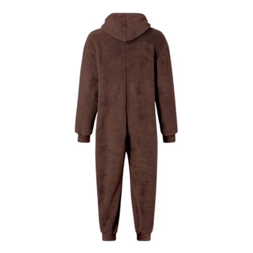 Pijama de invierno para hombre termico con cremallera para no pasar frio en casa 4