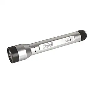 Coleman Divide+ 200 Led Aluminum Flashlight Battery Lock (Silver), 20 Lumen