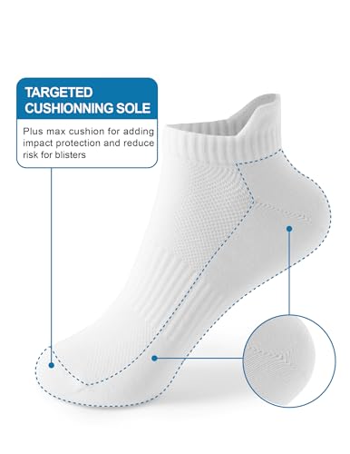 Ankle Socks for Women, Running Athletic Socks with Heel Tab Low Cut Sports No Show Socks4