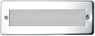 Leyton Lighting Enzo Slim Bricklight Outdoor Light IP65 Stainless Steel White LED Opal
