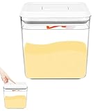 Milchpulver Aufbewahrungsbox,1700 ml Transparente milchpulver box,Tragbare Milchpulver Portionierer,FeuchtigkeitsbestäNdige Versiegelung,für die Lagerung von Milchpulver,Mehl,Hirse,roten Bohnen