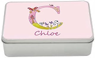 Personalised Woodland Letter Tin-Treats Tin-Jewellery Box-Girls Easter Gift-Pencil Tin-Storage-Bits and Bobs-Hair Tin-Girls Birthday gift.