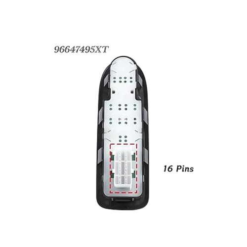 Commande de lève-vitre électrique avant gauche Peugeot compatible référence 98012275Xt