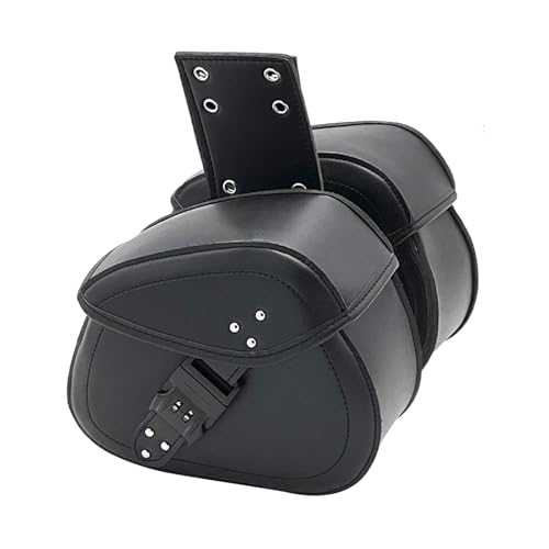 Bolsas Laterales para Motocicleta, Bolsas de Bicicleta para Asiento Trasero, Impermeable para sillín de Coche eléctrico, Cuero Resistente de Alta Capacidad para Motocicletas, Estas alforjas para