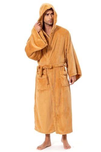 Unisex Knight Bathrobe Adult Tunic Hooded Robe Halloween Cosplay Fleece Bathrobe for Men Women2