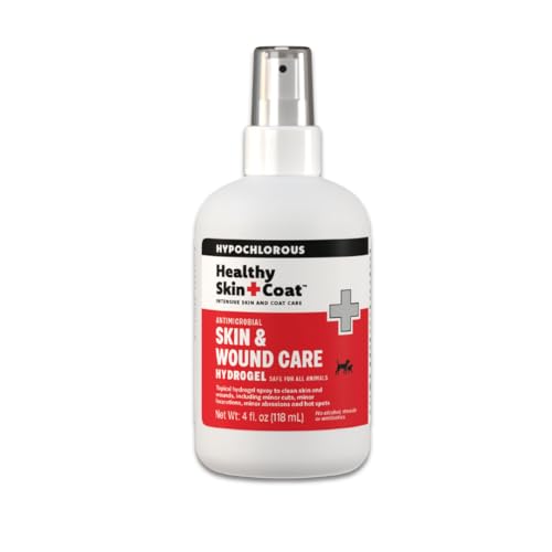Antimicrobial-Skin-and-Wound-Care-Hydrogel-Spray-4-oz-for-Dogs-and-Cats-Hypochlorous-Cleans-Skin-Wounds-Provides-Hot-Spot-Relief-Made-in-The-USA Antimicrobial Skin and Wound Care Hydrogel Spray, 4 oz - for Dogs and Cats, Hypochlorous, Cleans Skin Wounds, Provides Hot Spot Relief, Made in The USA - Image 1
