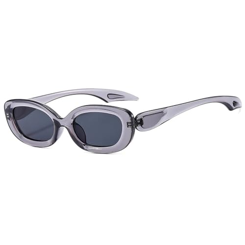 Lunettes de soleil pour femmes et hommes forme rectangulaire étroite rose nuances tendances